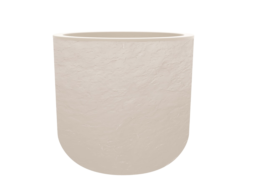 Bloempot Volcania 38.5 cm Beige Kalk