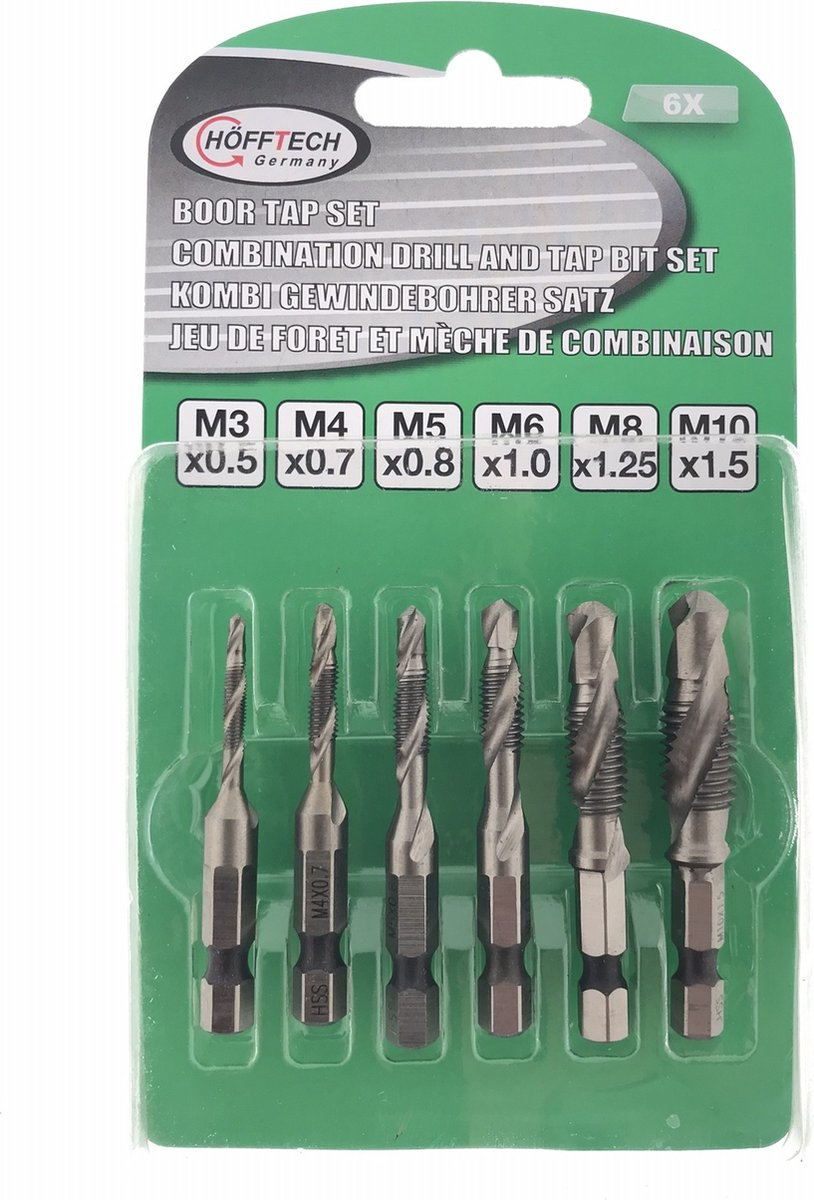 Boor Tap Set 6dlg 2