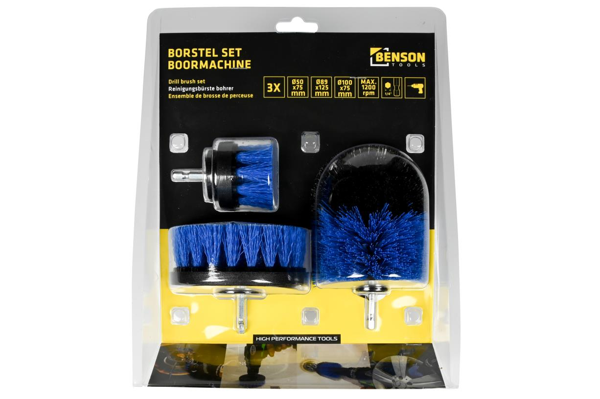 Borstel Set voor Boormachine 3