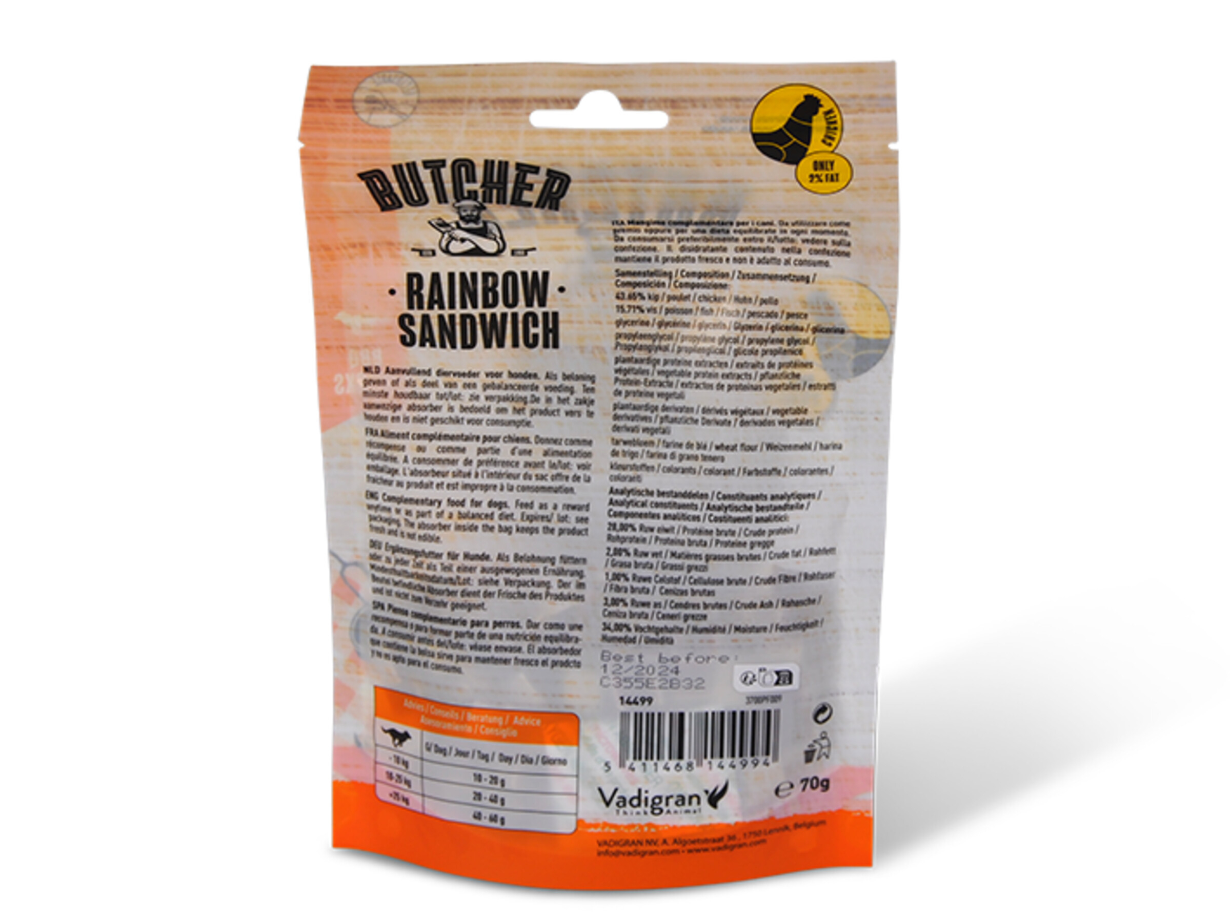 Butcher Chicken Rainbow Sandwich 70gr Mini 3