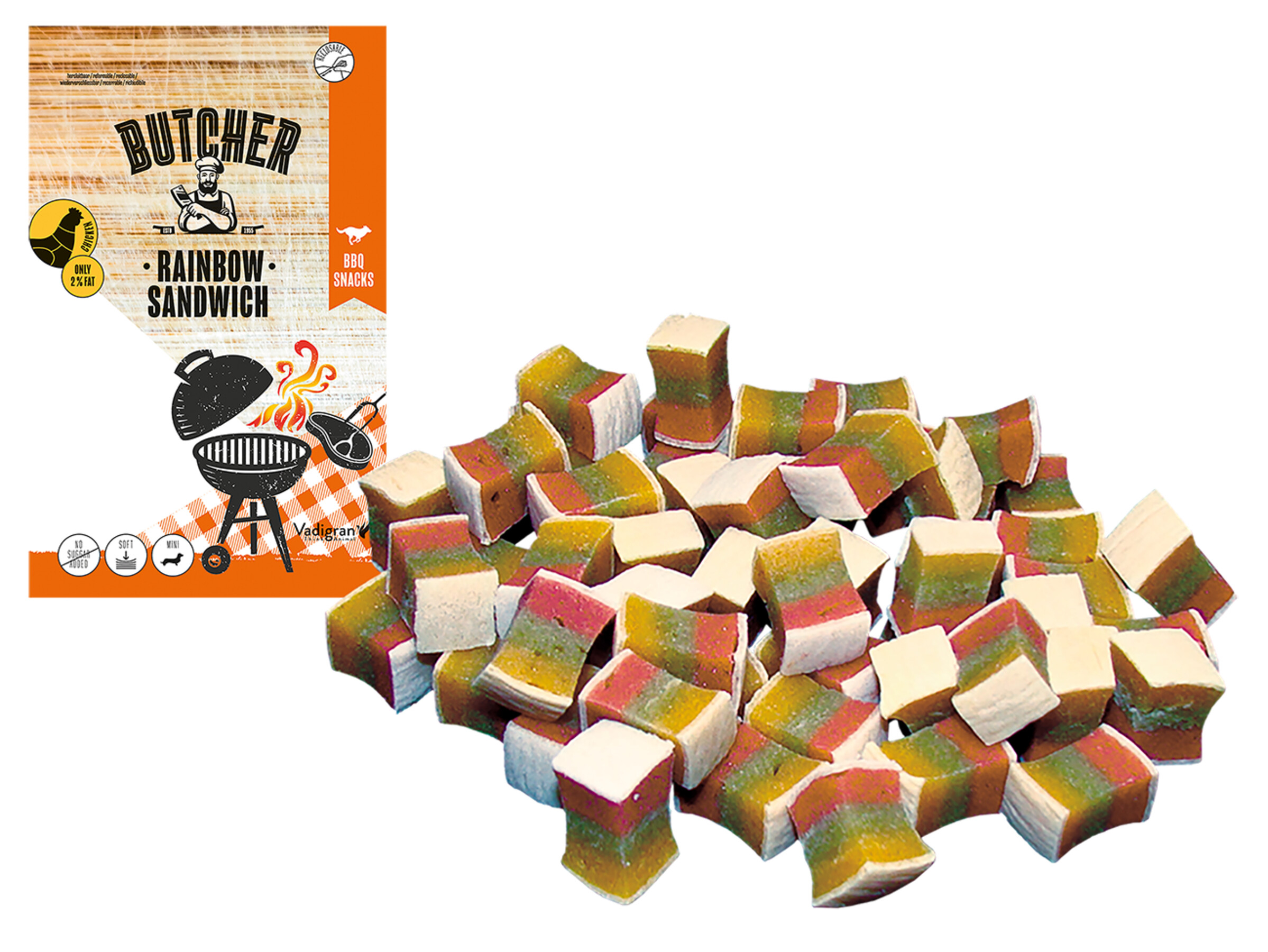 Butcher Chicken Rainbow Sandwich 70gr Mini