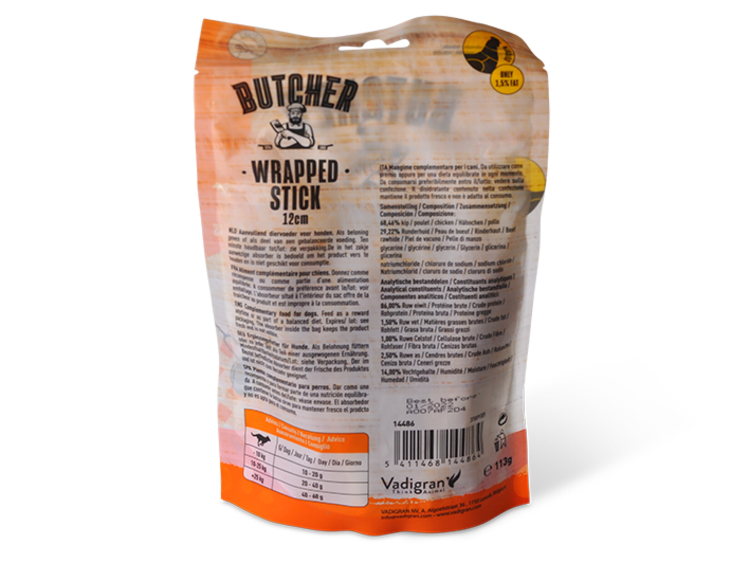Butcher Chicken Wrapped Stick 12 cm 113 g 3