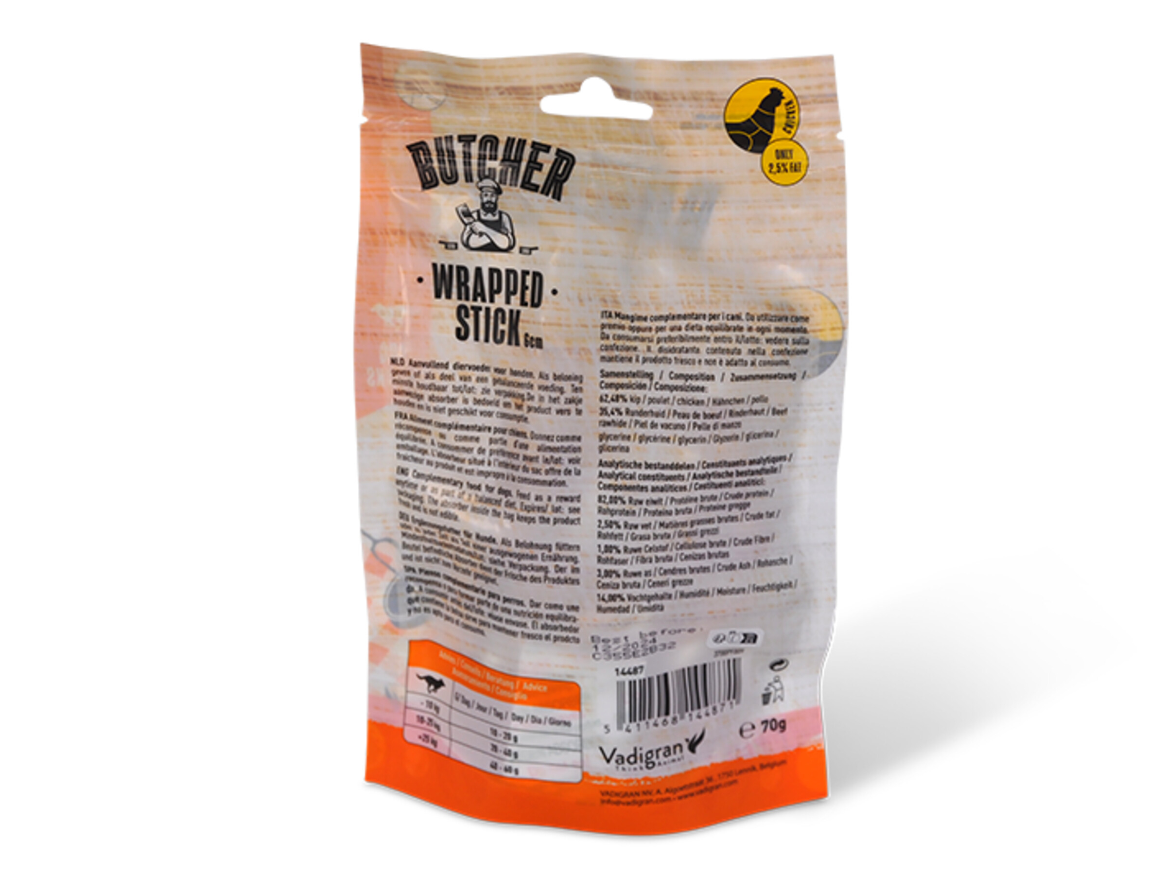 Butcher Chicken Wrapped Stick 6 cm 70 g Mini 3