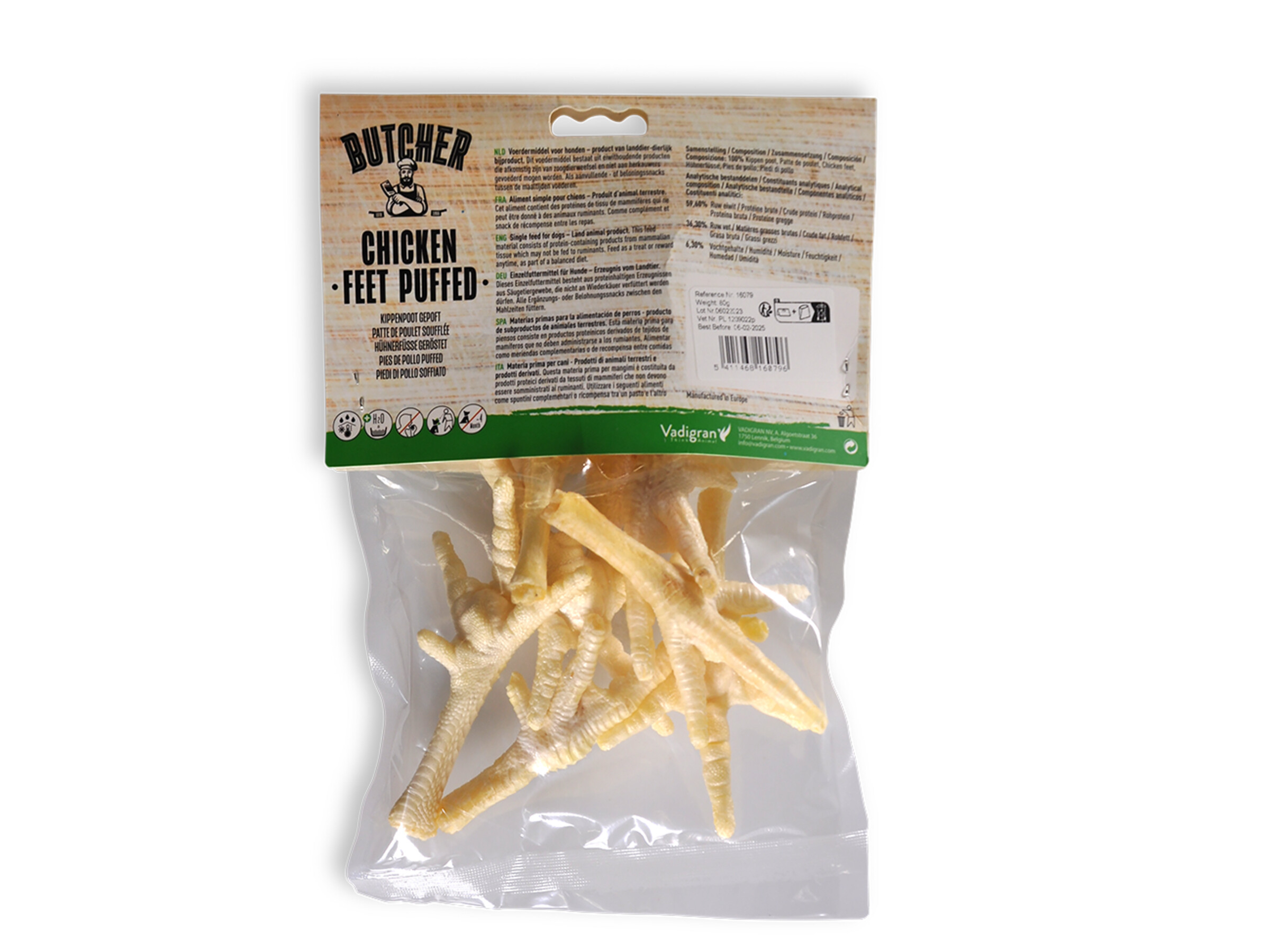 Butcher Kippenpoot Gepoft 80 g 3