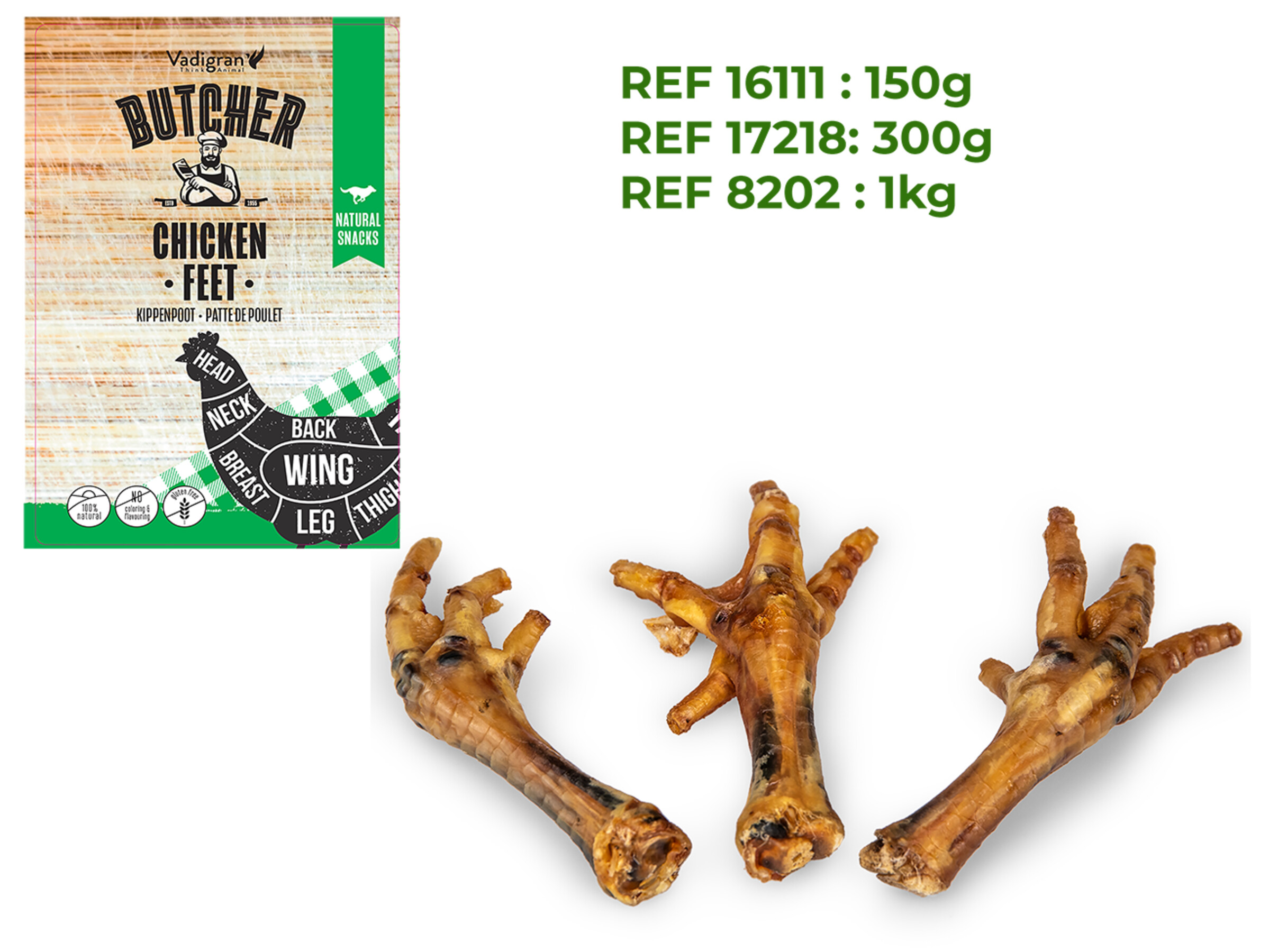 Butcher Kippenpootjes 150 g