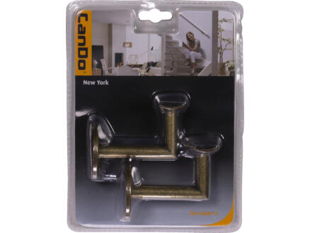Cando Trapl. Houder New York Oud Brons 2st