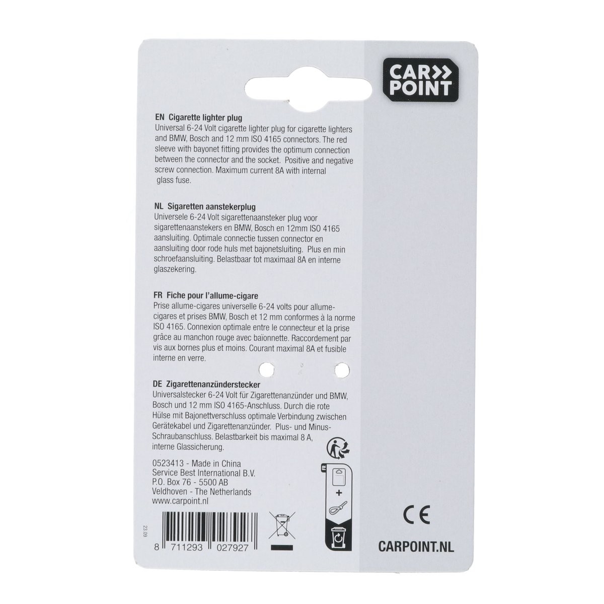 Carpoint 6-24v Sigaretten Aanstekerplug 8a 3