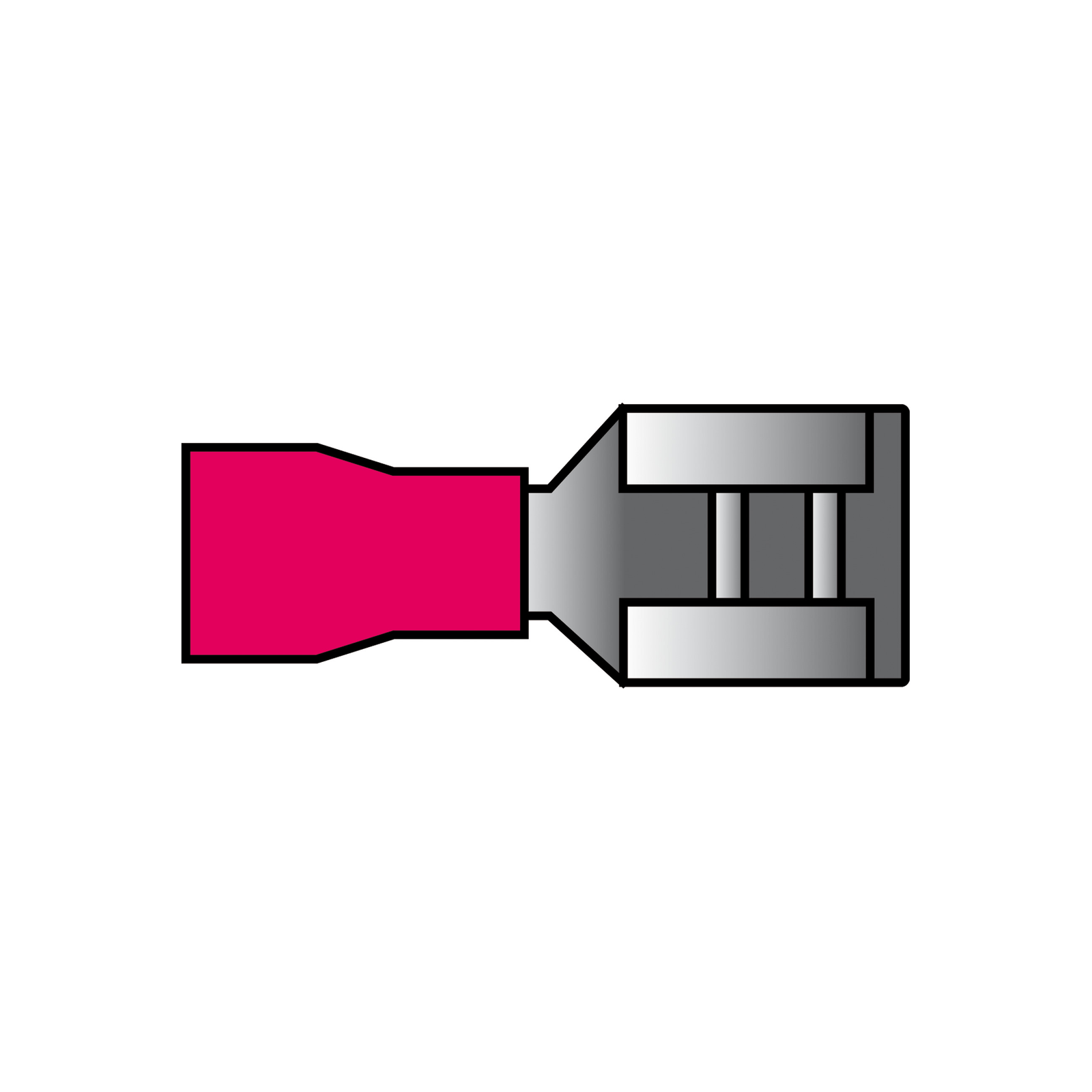 Carpoint Vlakstekkerhuls 541 Rood 6.3x0.8mm