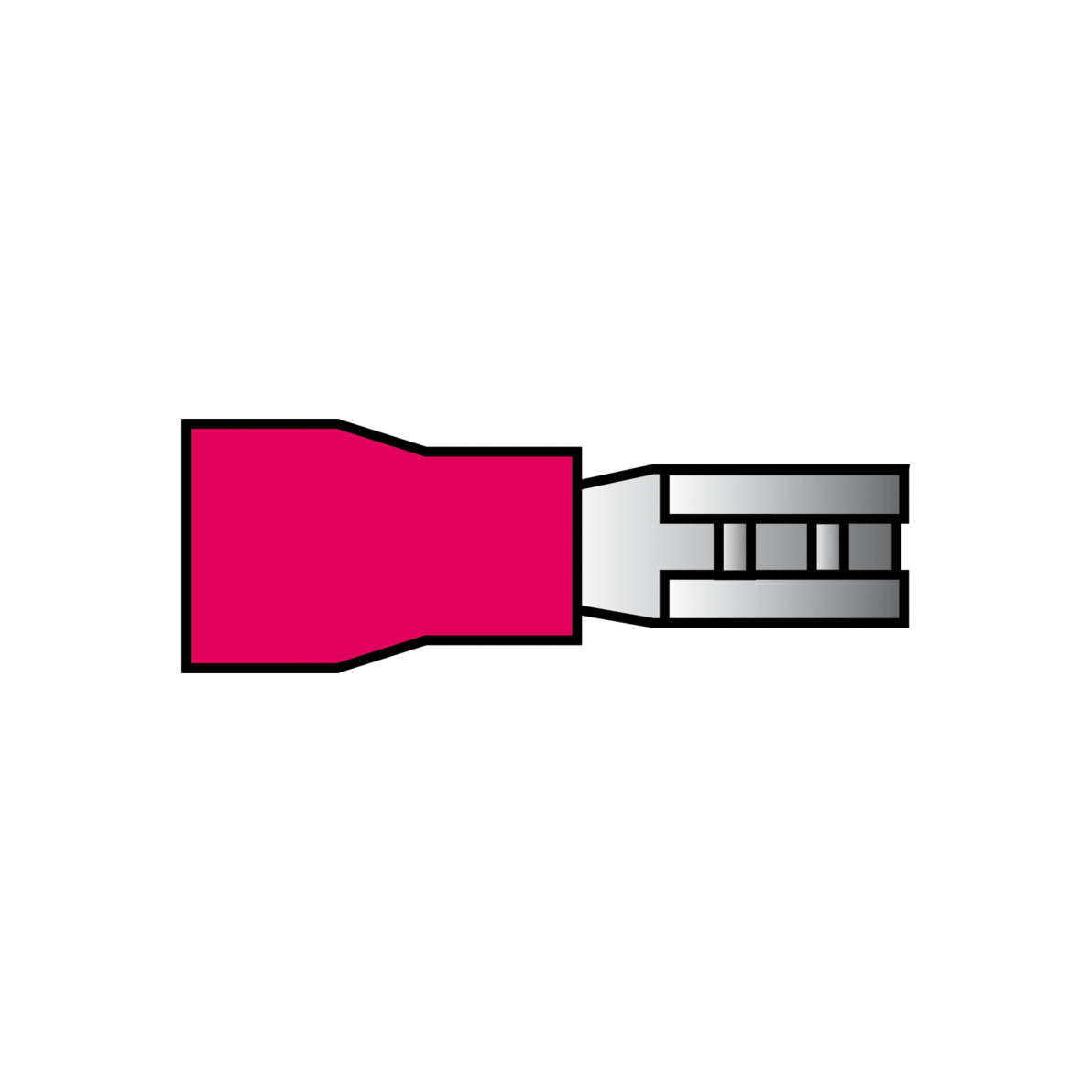 Carpoint Vlakstekkerhuls 559 Rood 2.8x0.5mm