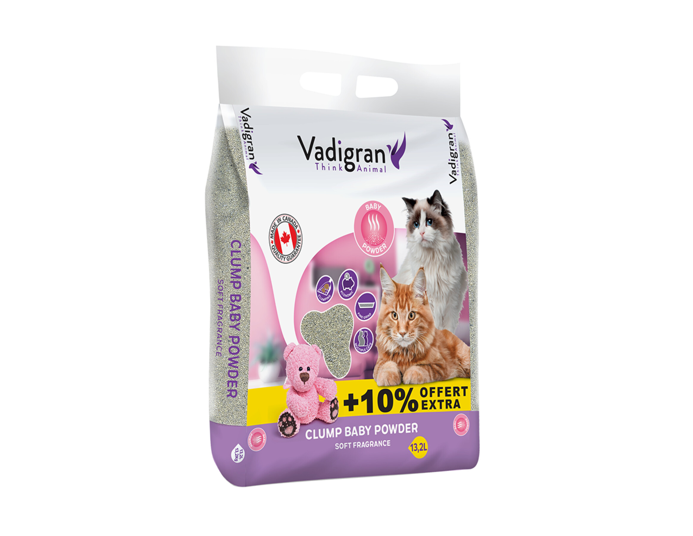 Cat Litter Bentonite Babypowder 12kg+10% Extra