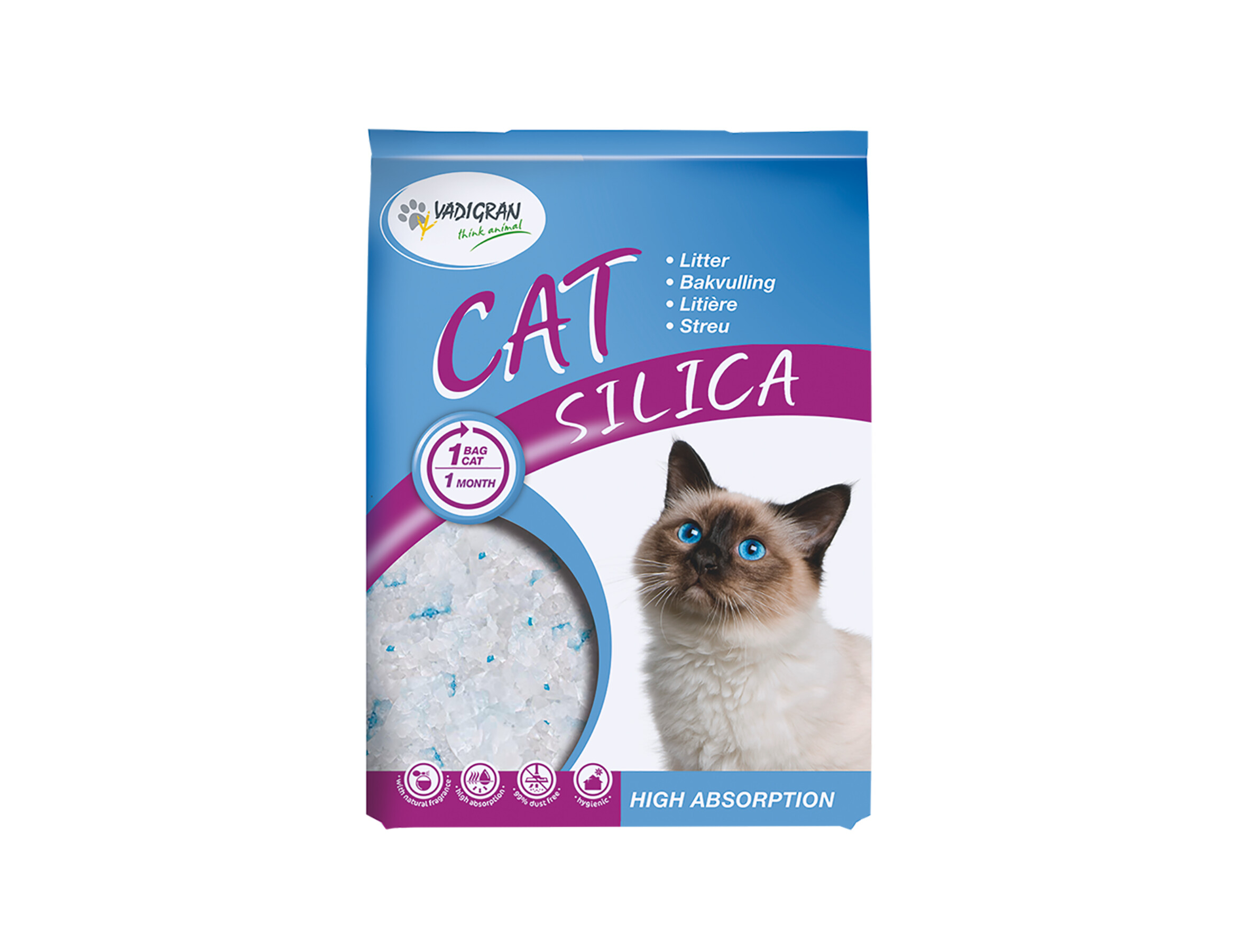 Cat Litter Silica 2,25 kg-5 l