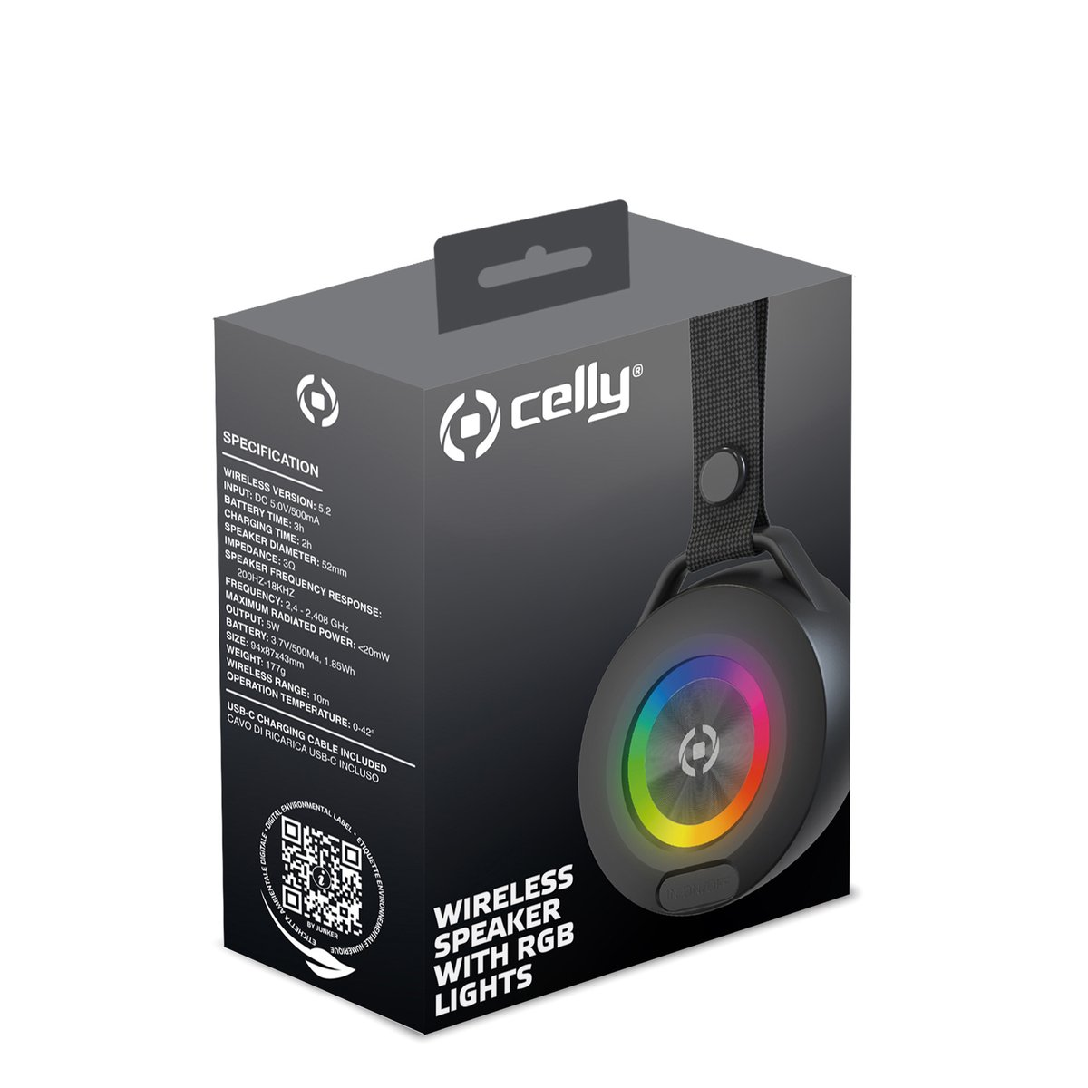 Celly Wireless Speaker Summer Black 4