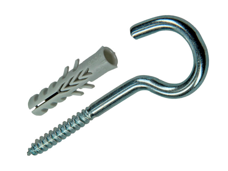 Celo 5 Nylon Pluggen F 6 mm + Schroefhaken 502622