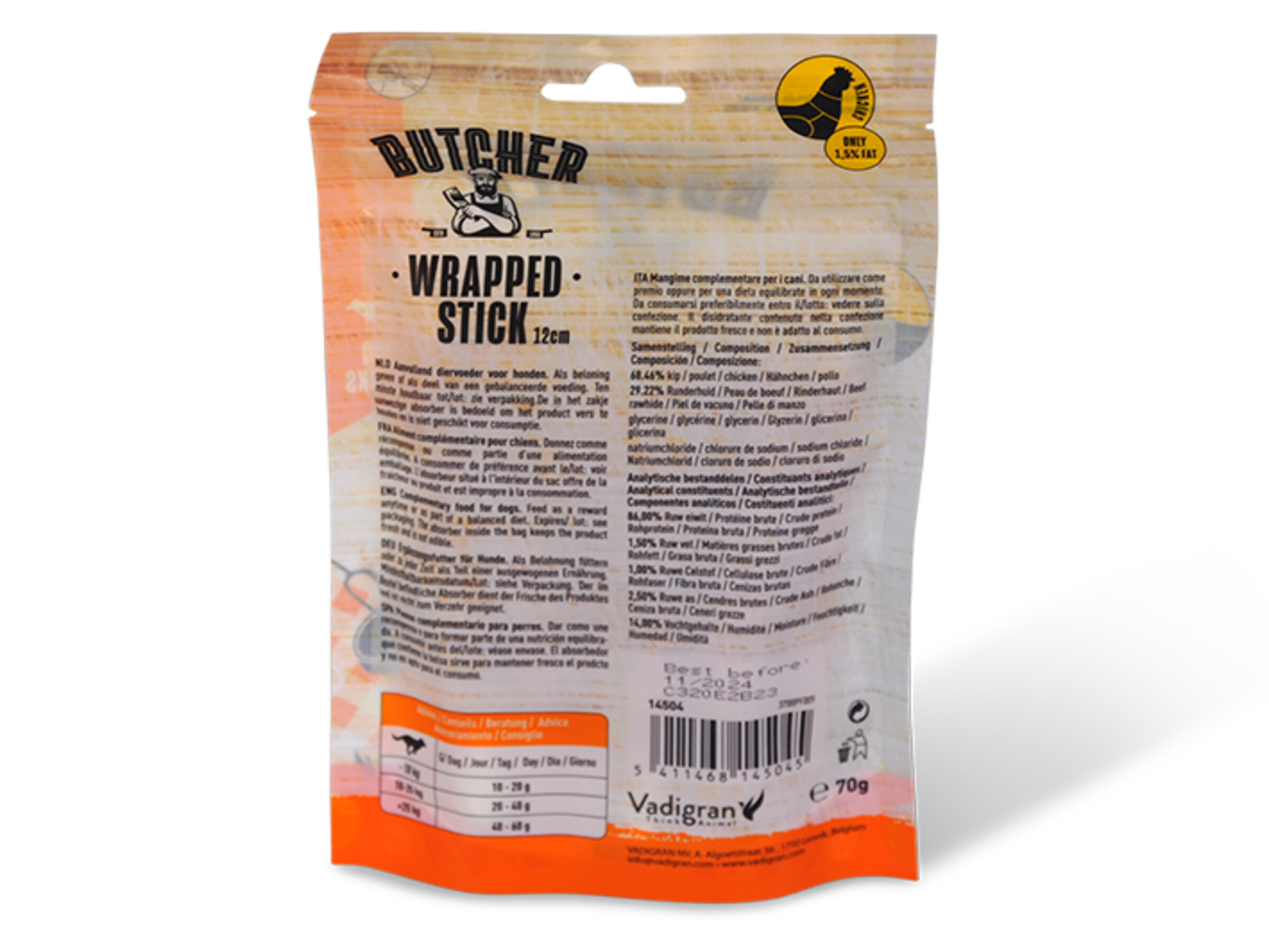 Chicken Wraped Stick 12 cm 70 g 3