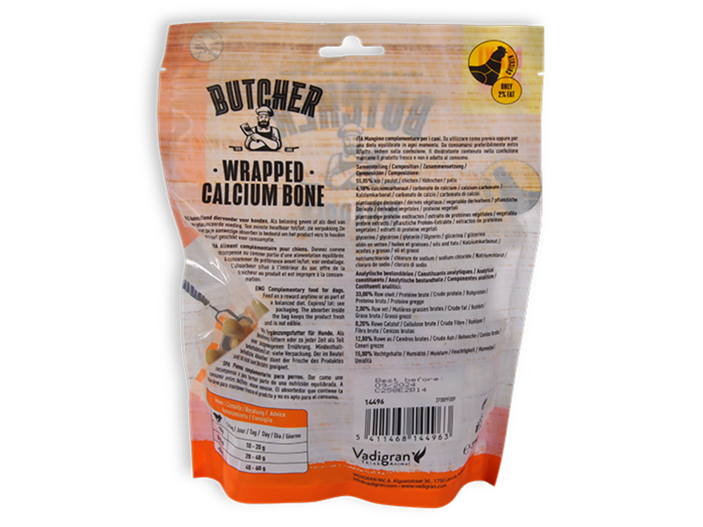 Chicken Wrapped Calcium Bones 375 g 3