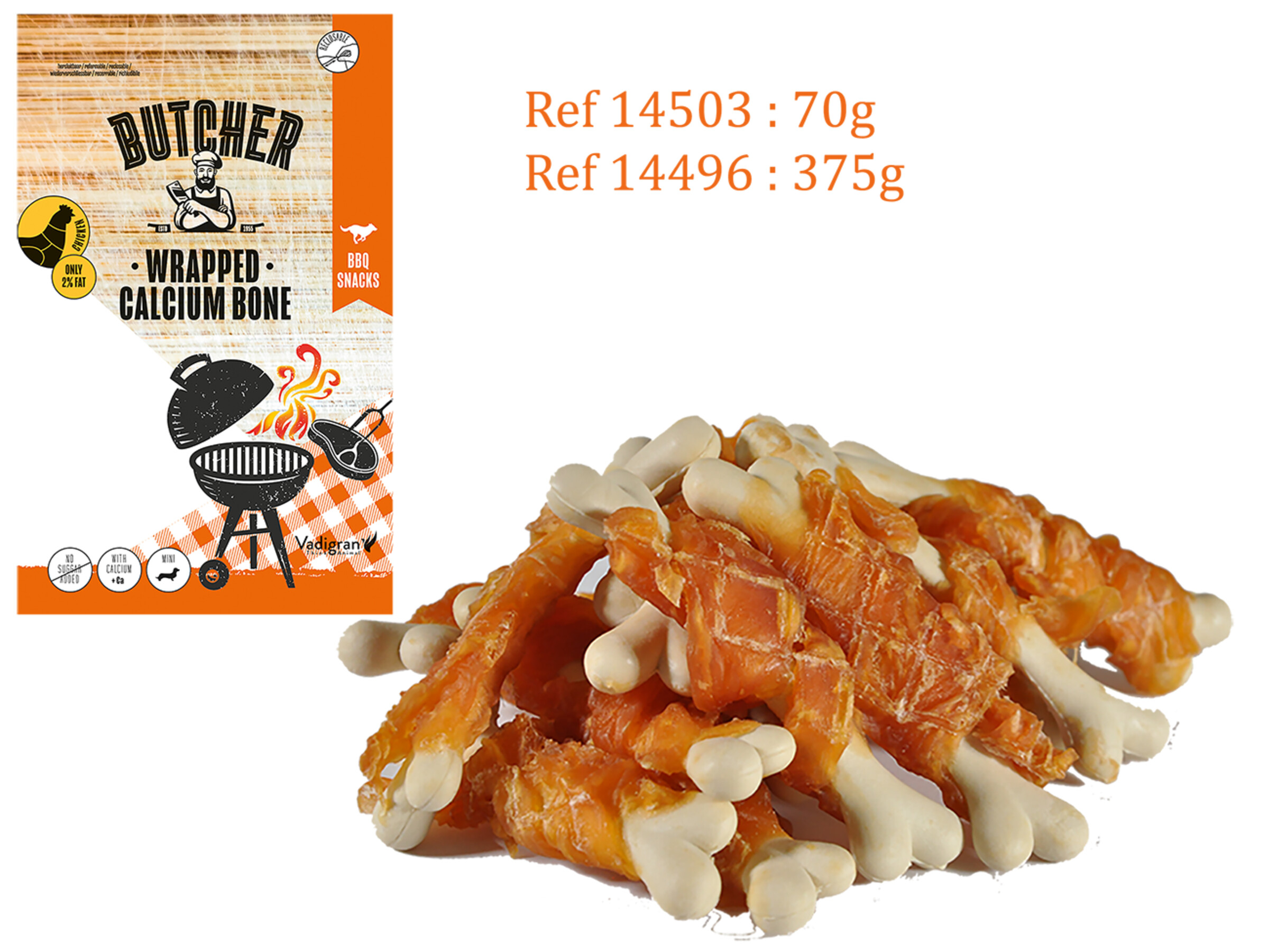 Chicken Wrapped Calcium Bones 375 g