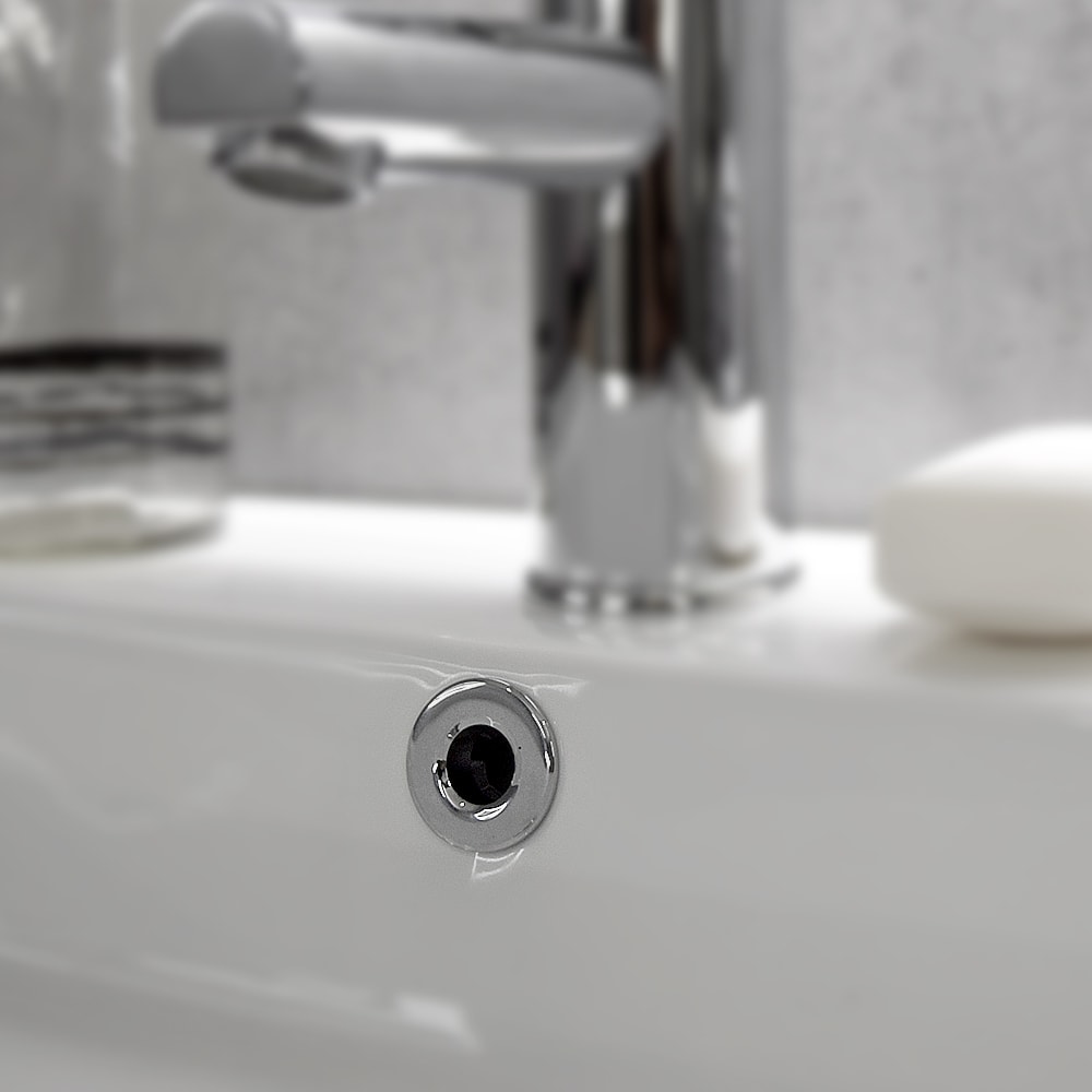 Chroom Overloop Ring voor Lavabo