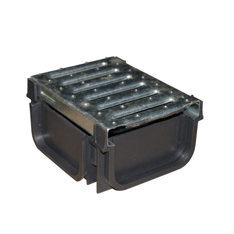 Connector Pe + Galvarooster 4-Weg Zwart 50 mm