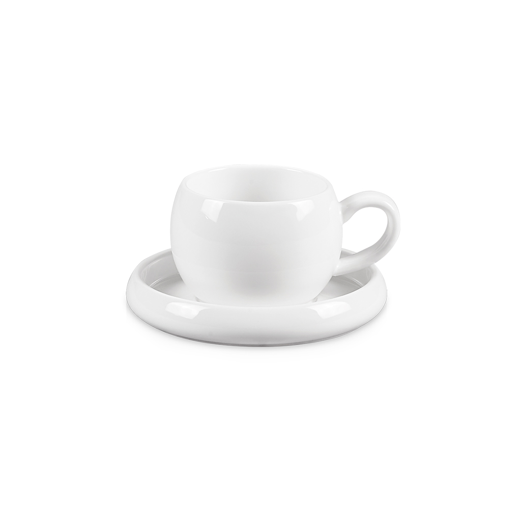 Cosmo Espressokop + Schotel Set 12st Wit 3