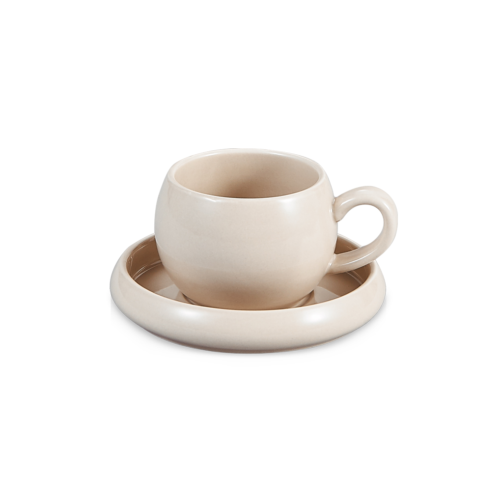 Cosmo Kop + Schotel Set 12st Beige 3