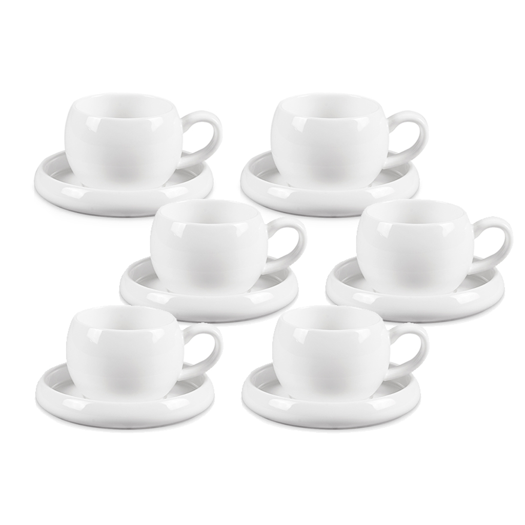 Cosmo Kop + Schotel Set 12st Wit 2