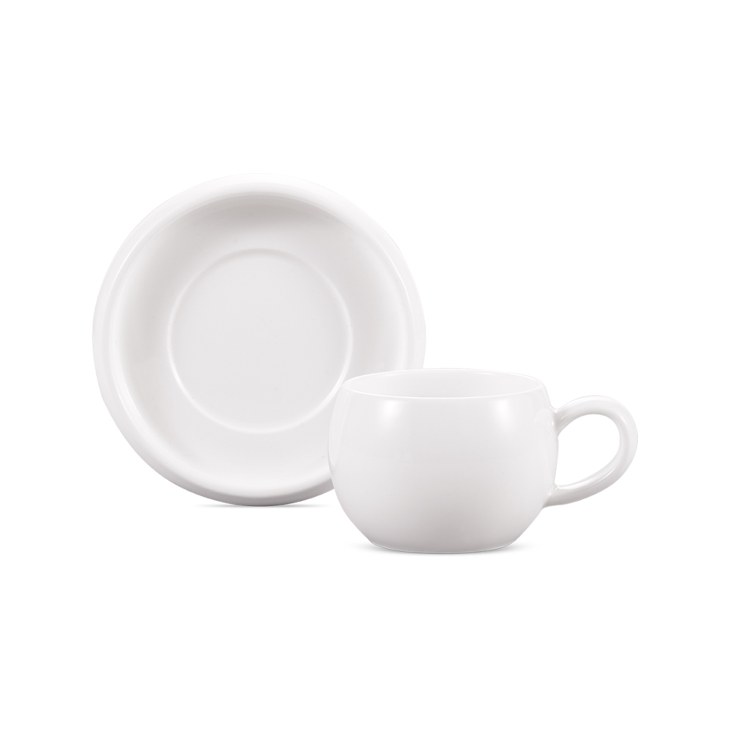 Cosmo Kop + Schotel Set 12st Wit