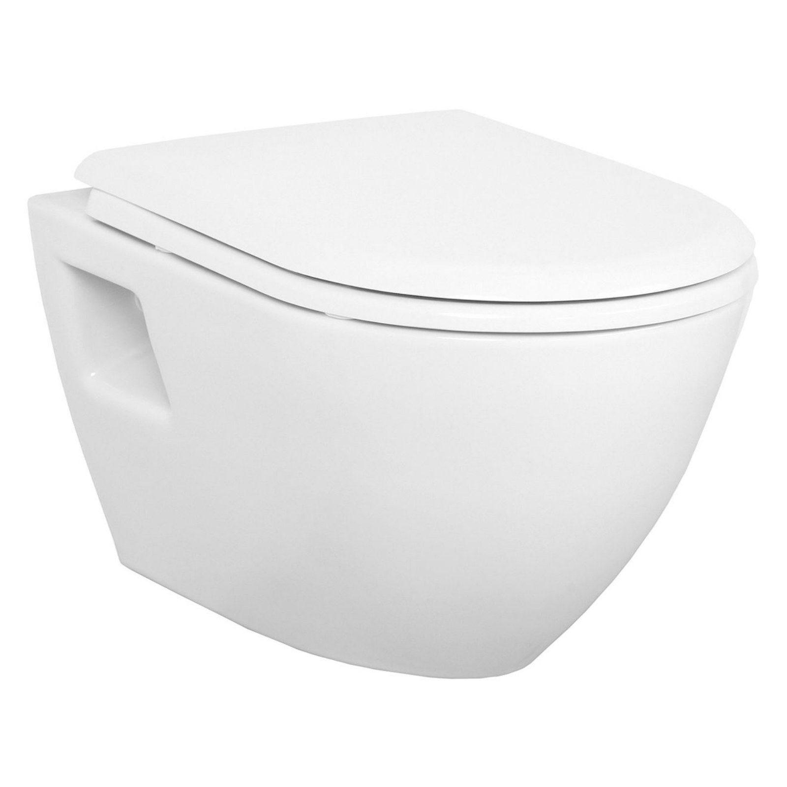Creavit Design Ophang Wc met Rvs Sproeier Wit