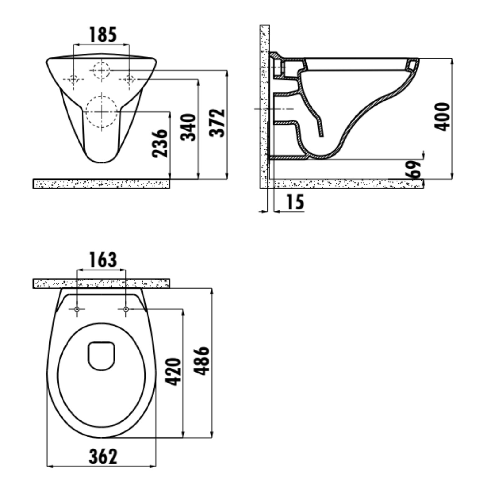 Creavit Ophang Wc Pot met Sproeier 2