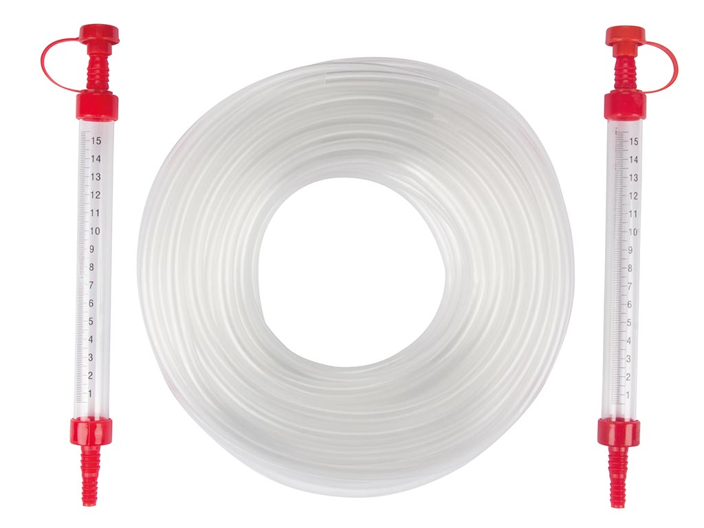 Darmwaterpas 20 m + Houders 2