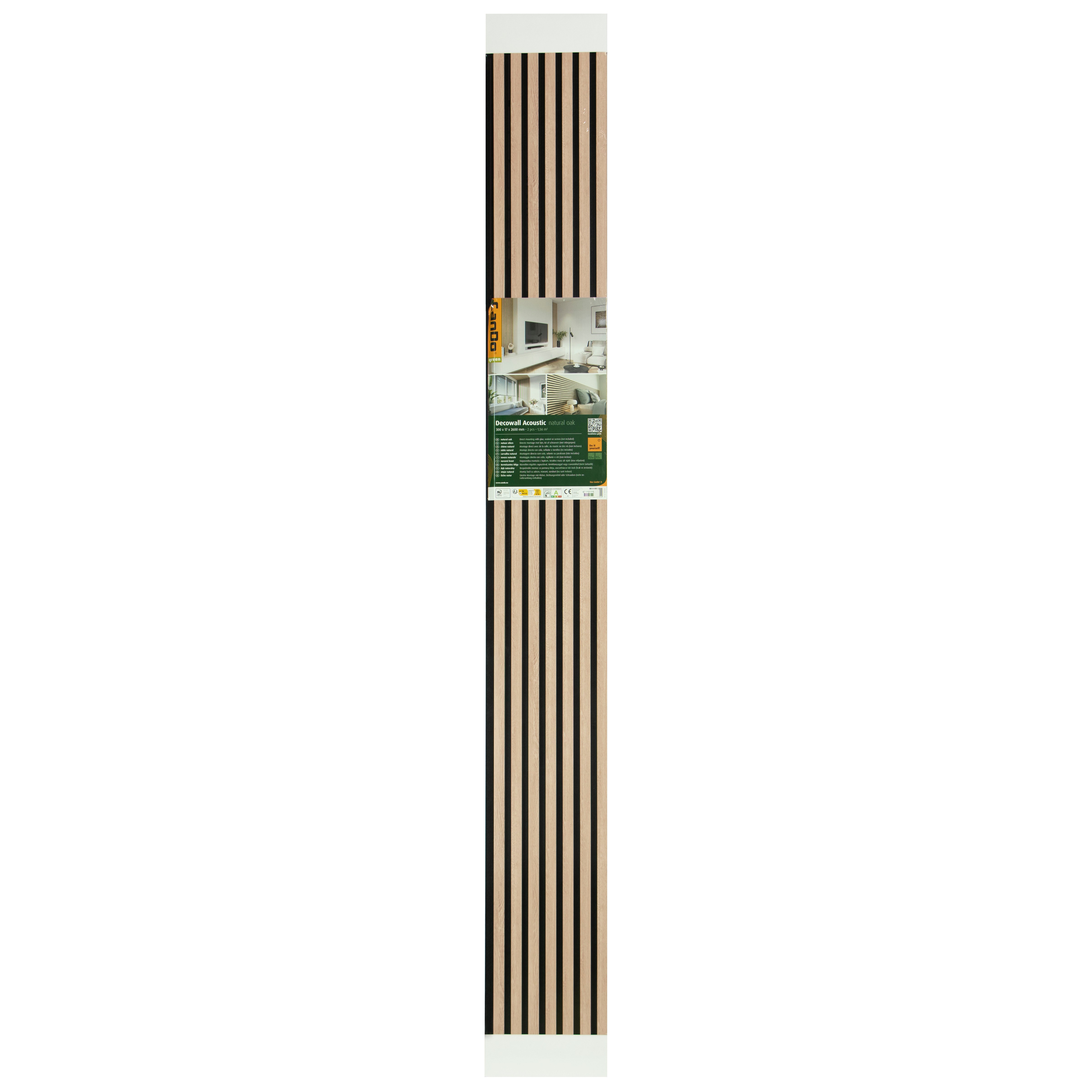 Decowal Acoustic Natuur Eik 260x30cm 2stuk 4