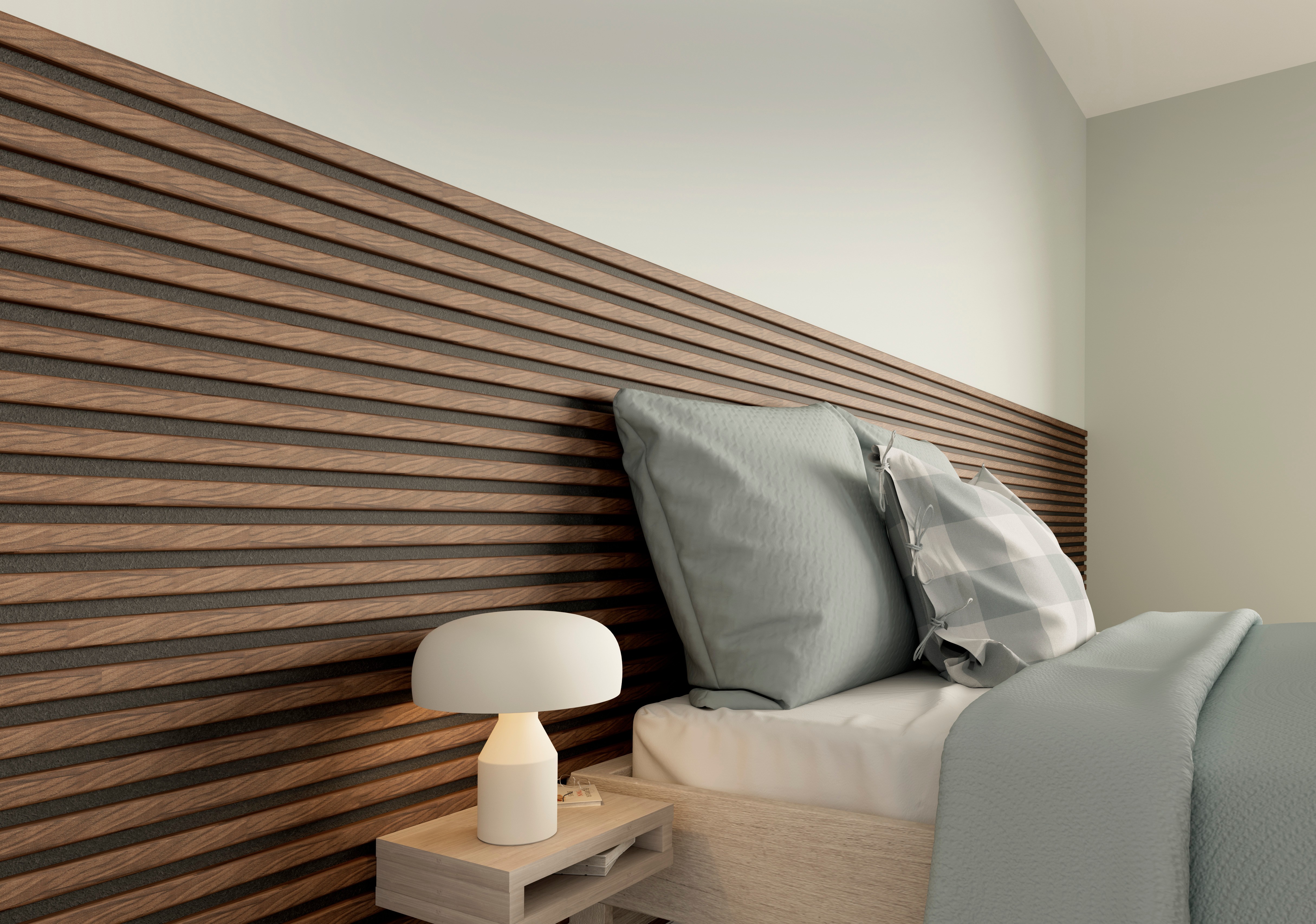 Decowal Acoustic Walnoot 260x30cm 2stuk
