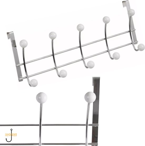 Deurkapstok 5dubbele Haken 42x25cm