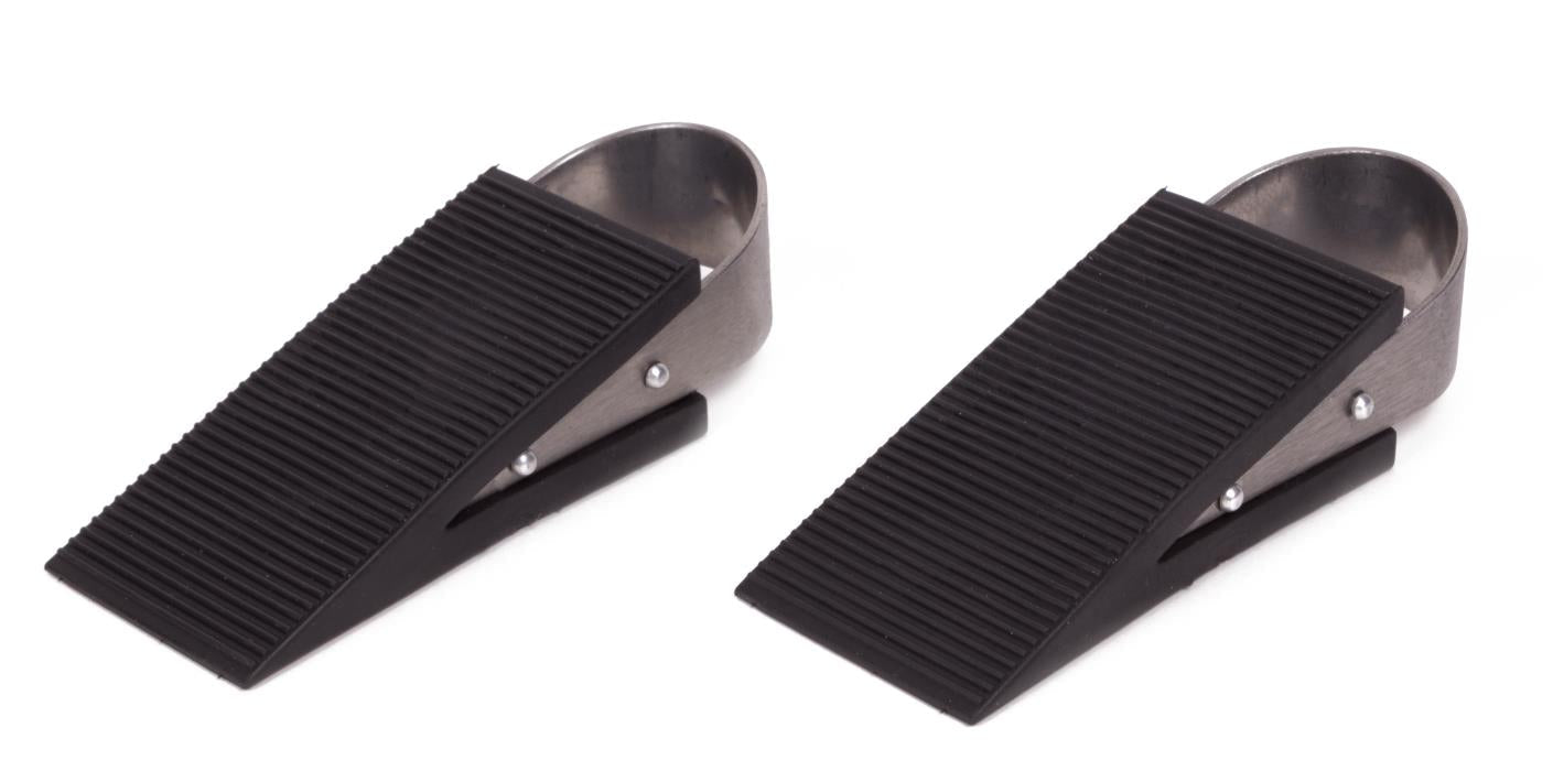 Deurstopper Rvs/rubber 2dlg 2