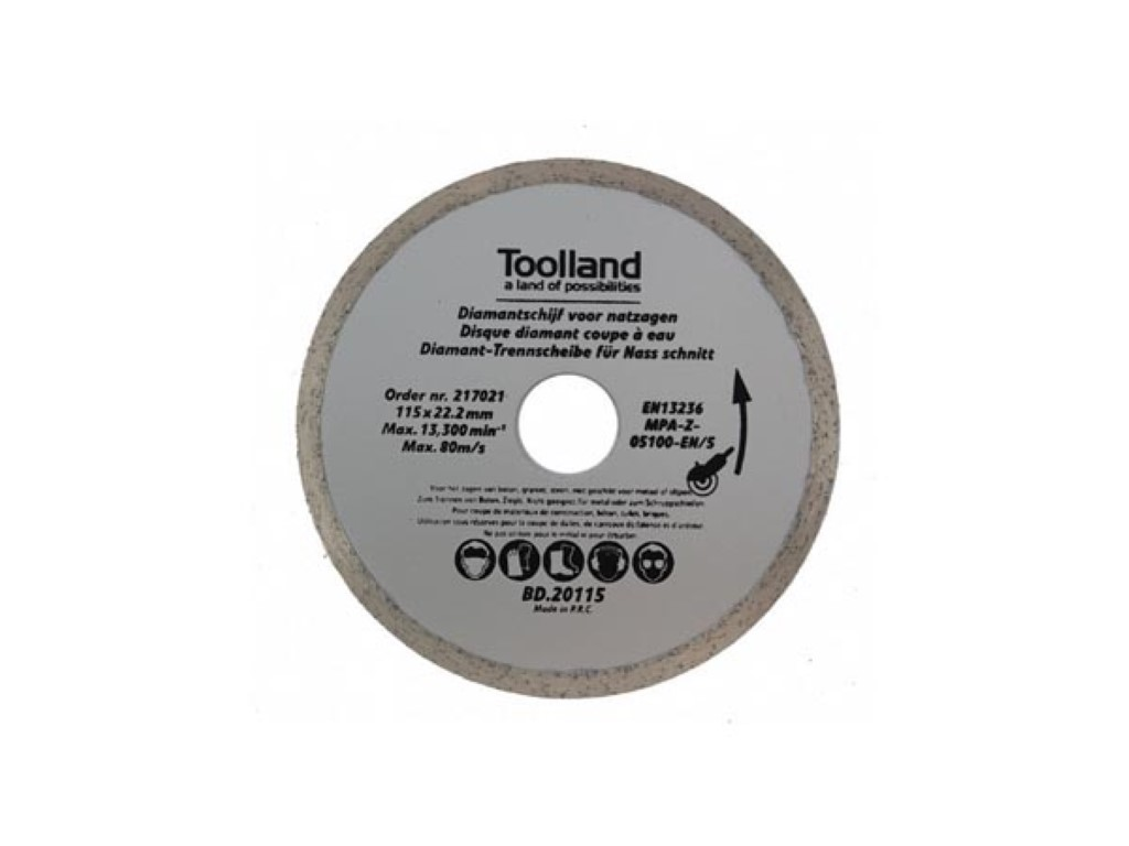Diamantschijf 180 X 25,4 mm