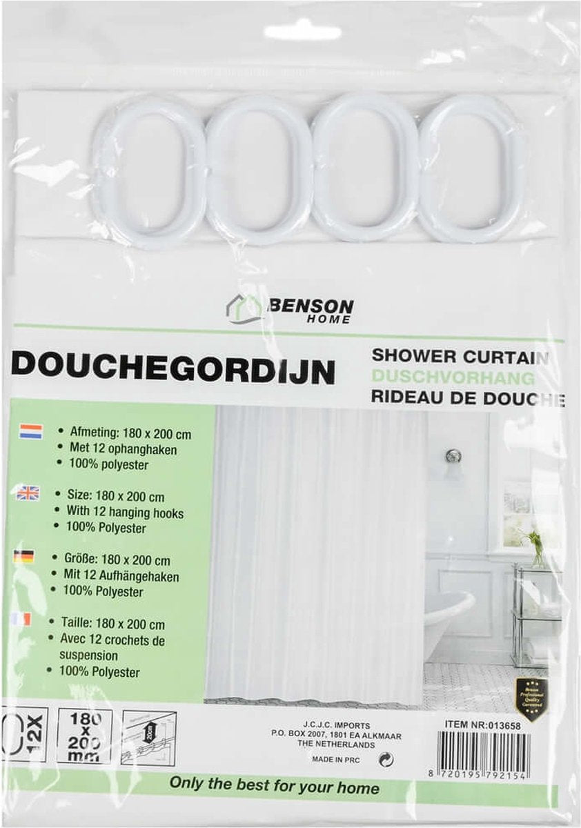 Douchgordijn Wit