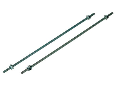 Draadeinde + Sluitring + Moer Verz. 2st M4 X 200 mm 2