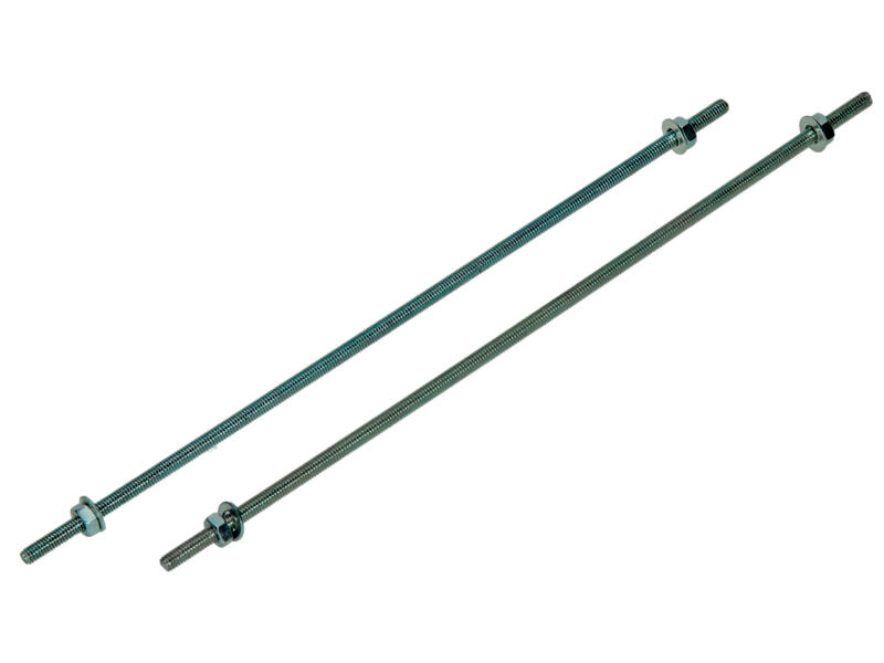 Draadeinde + Sluitring + Moer Verz. 2st M4 X 200 mm