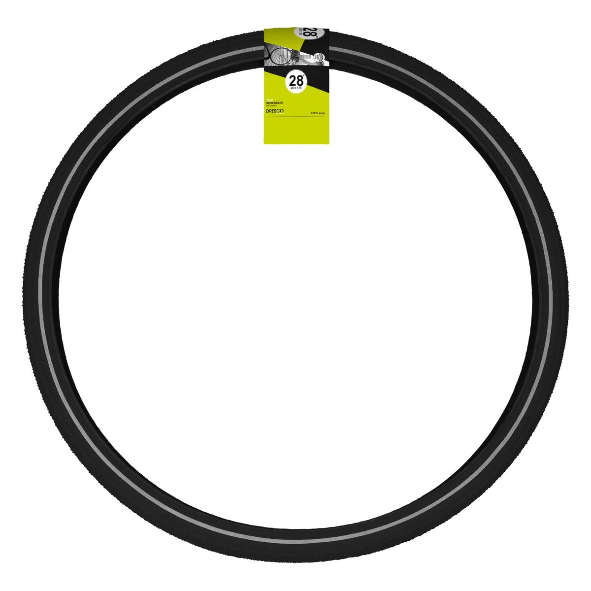 Dresco Buitenband 28x1.75 47-622 Reflectie 2