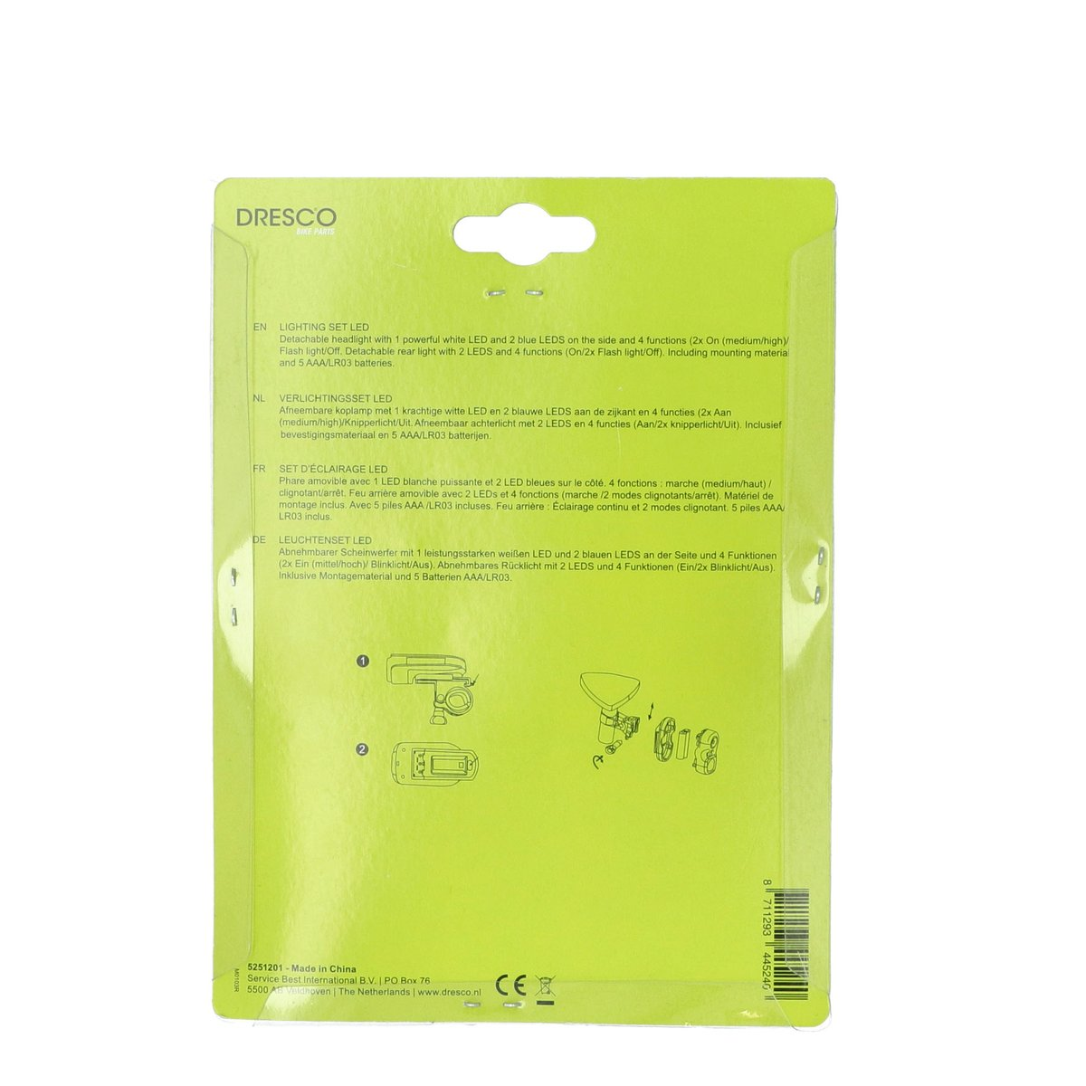 Dresco Fiets Verlichtingsset Led 2