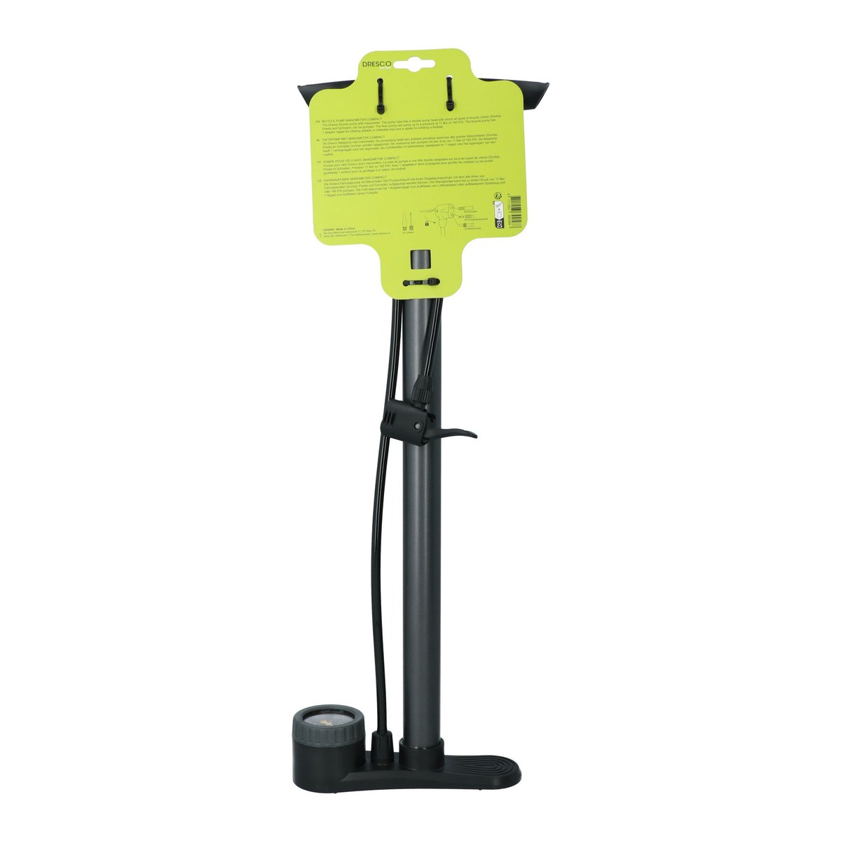 Dresco Fietspomp Manometer Compact 7