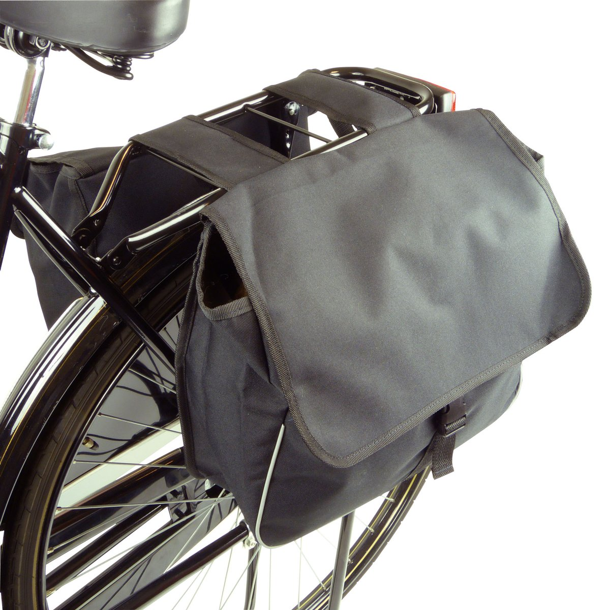 Dresco Fietstas Dubbel Zwart 2