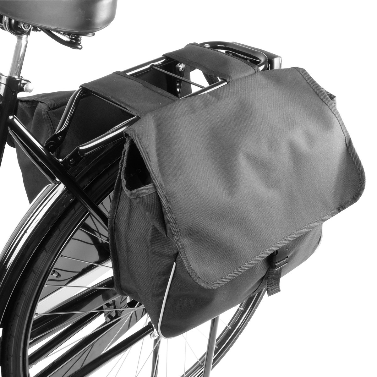 Dresco Fietstas Dubbel Zwart 3