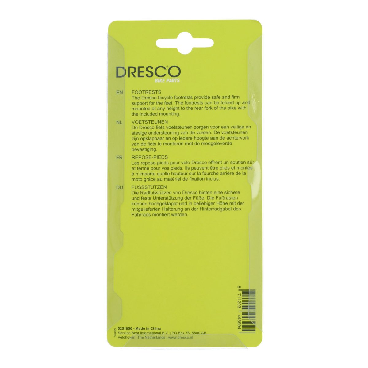 Dresco Fietsvoetsteunen Kind 6