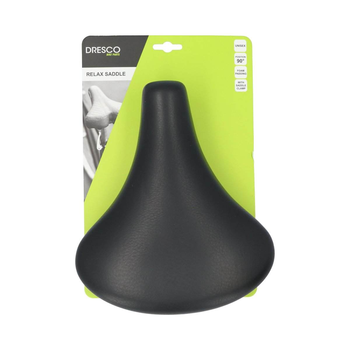 Dresco Fietszadel Zwart Retro