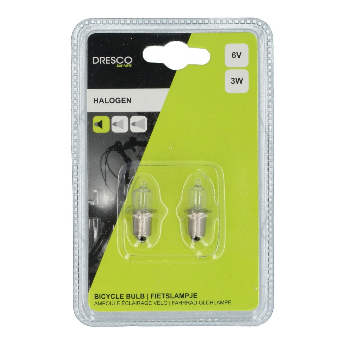 Dresco Halogeen Fietslamp 6v 3w 2