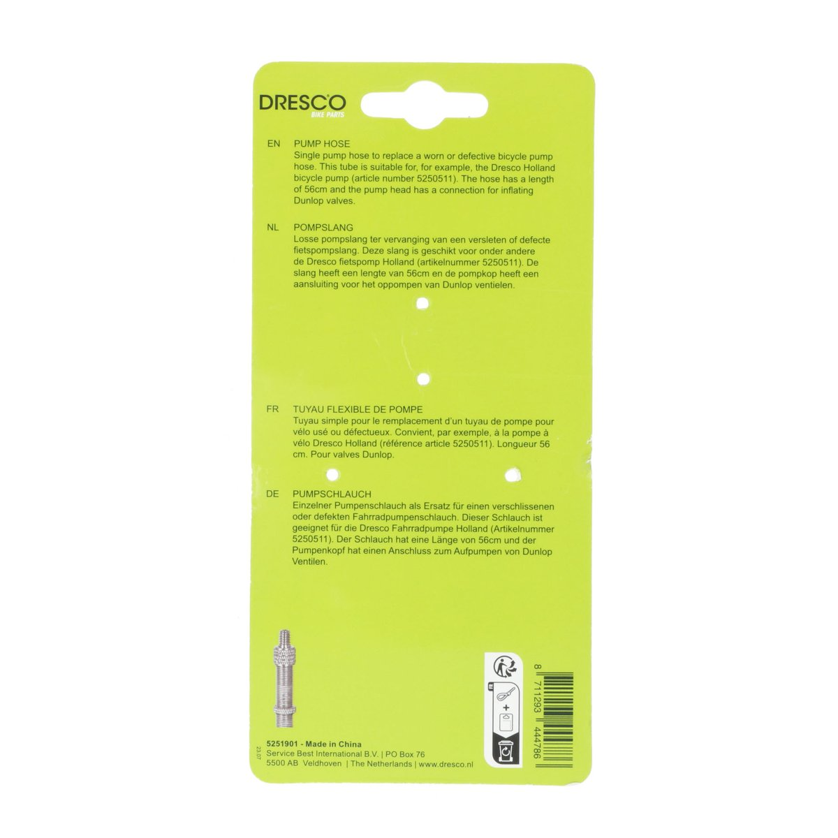 Dresco Pompdarm 56 cm 6