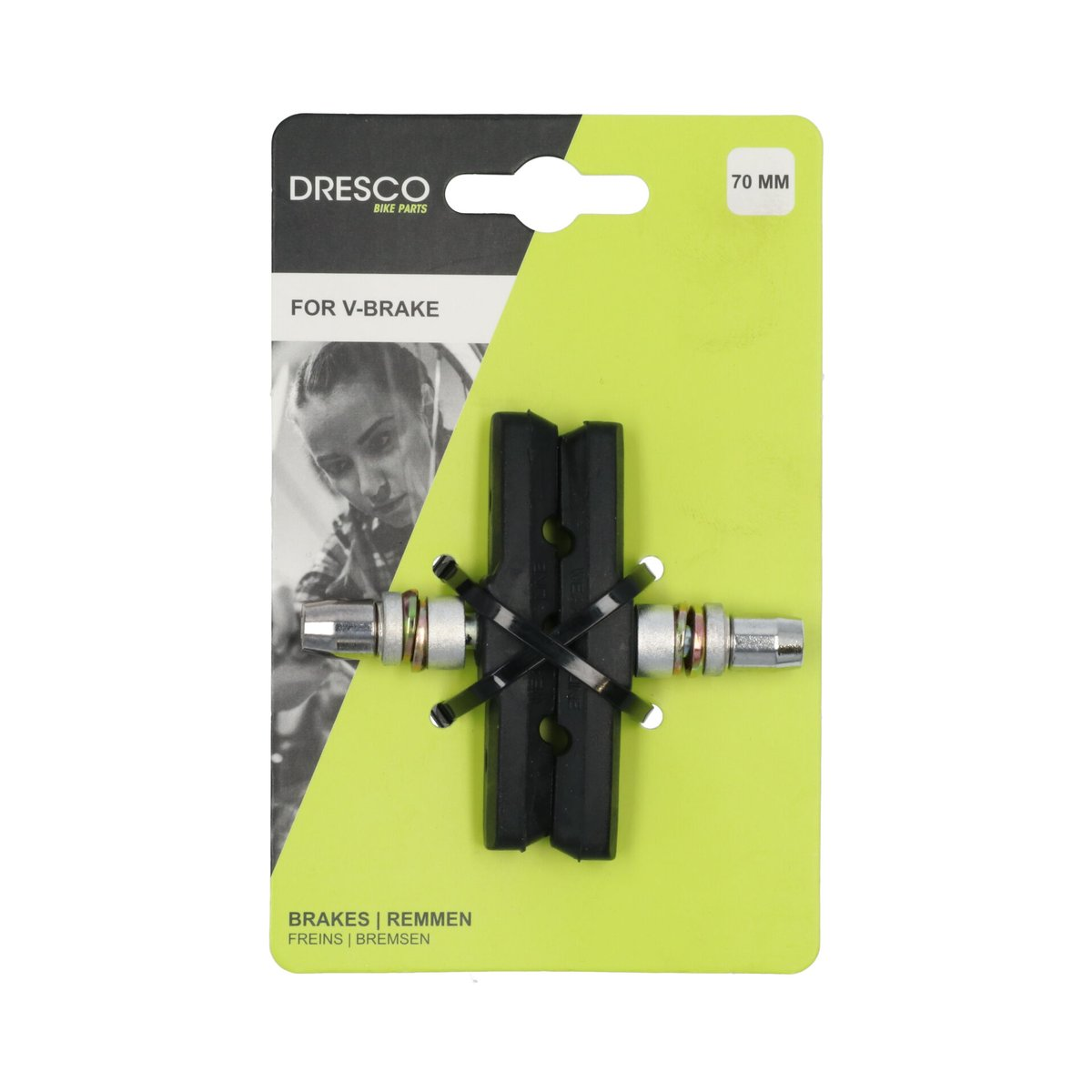 Dresco Remblokken V-Brake Inbus 70 mm