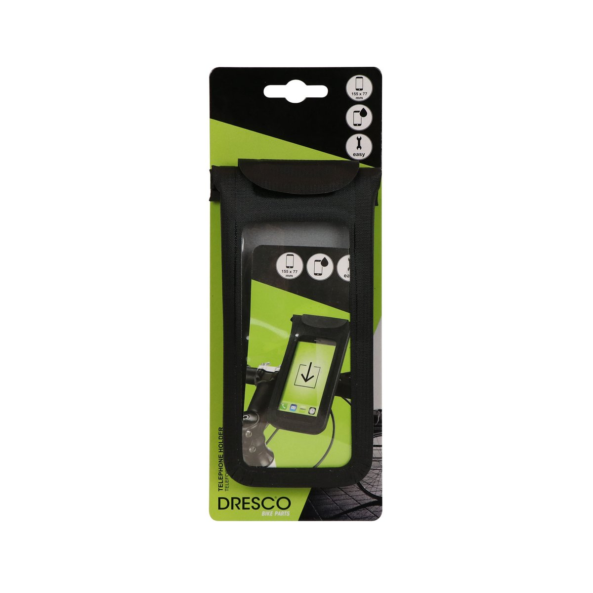 Dresco Smartphone Houder Fiets & Hoes 155x77x11mm 5