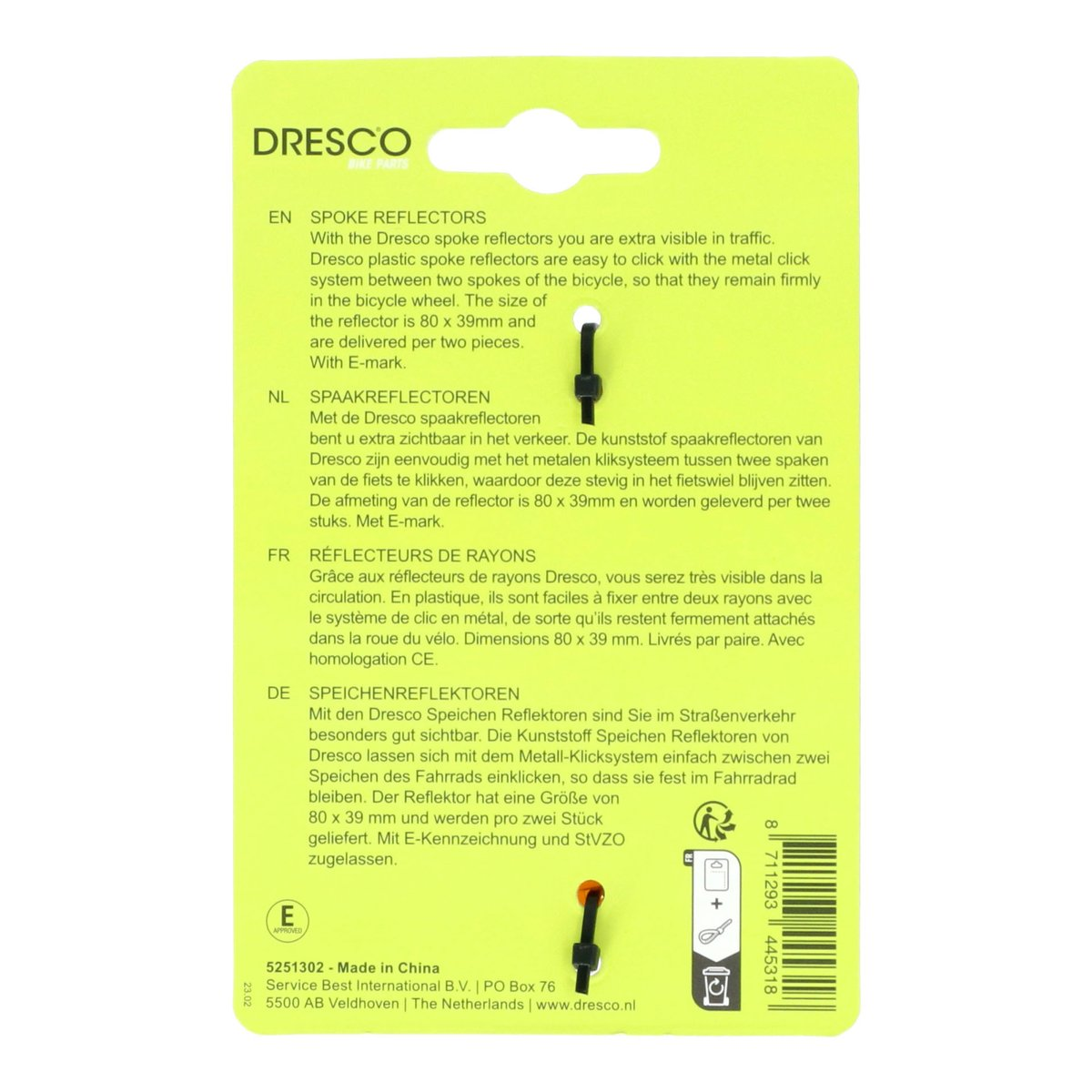 Dresco Spaak Reflectoren 2st 4