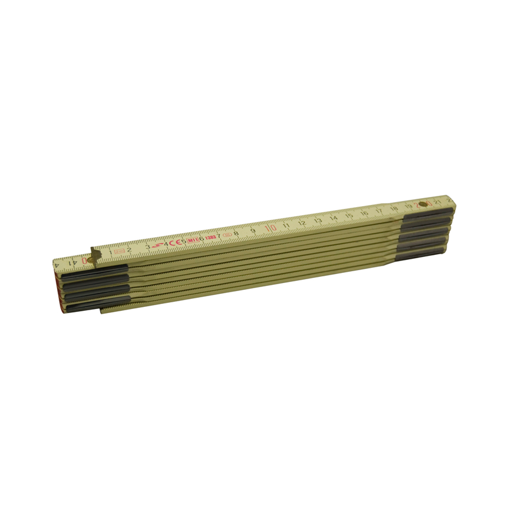 Dubb.ht.vouwmeter 10 Lat.beige 2 m